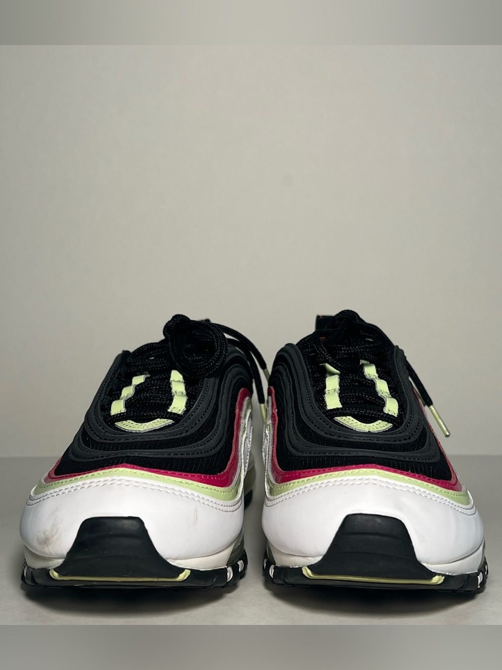 Nike Air Max 97 “WORLD TOUR” Black, White, Pink and Lime Sneakers